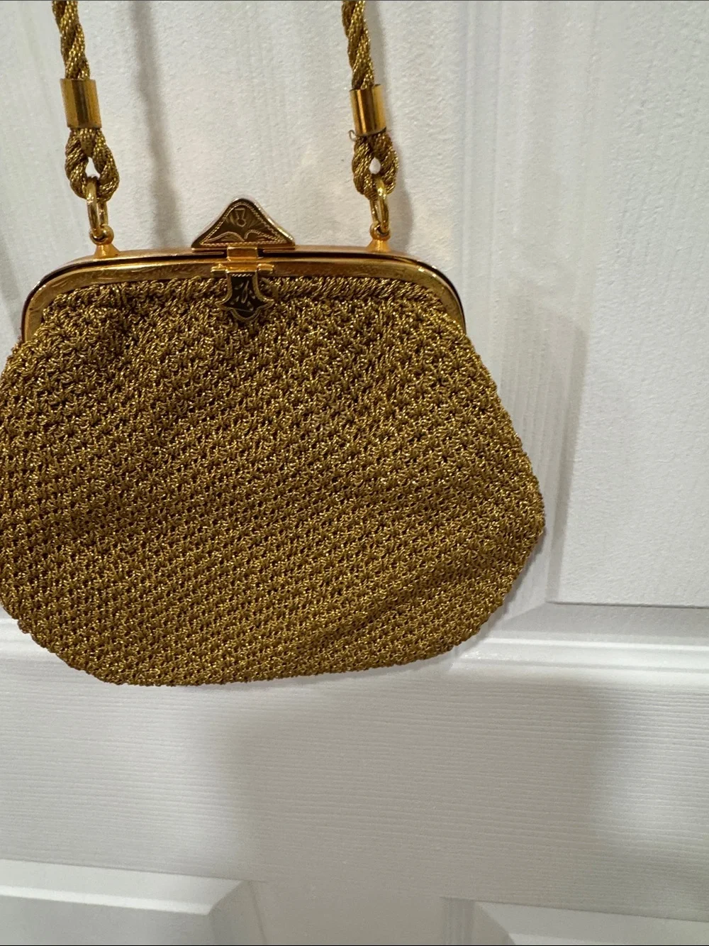 Rodo of Italy Vintage Woven Gold Evening Bag or Clutch